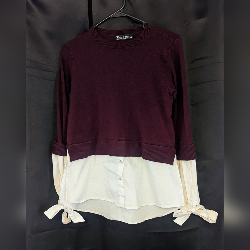 NY&Co maroon shirt
